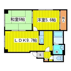 鶴巻マンションの物件間取画像